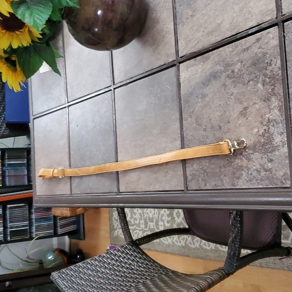 CURATED BY RUA'H KIBRIYA: Crossbody Strap, Adjust To 40+", 1" Wide, Brass Detail